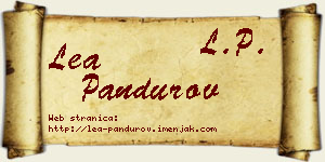 Lea Pandurov vizit kartica
